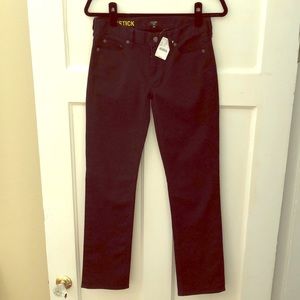 J CREW 26 Short Black Matchstick Jeans
